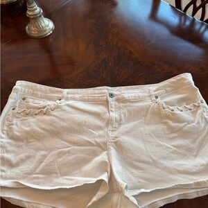 Torrid Women's White Jean Shorts